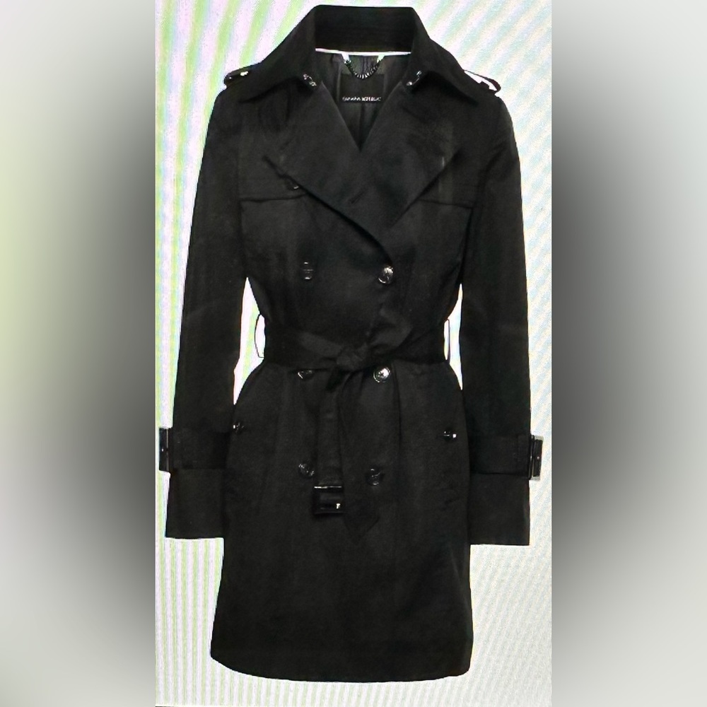 Banana Republic Water-Resistant Classic Trench Coat- Black S